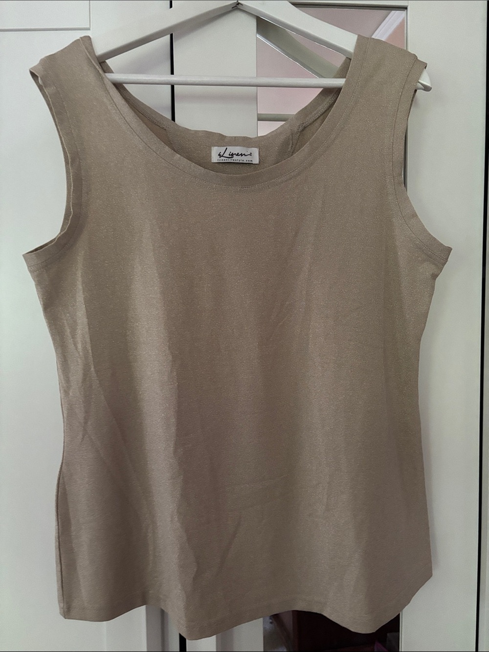 ILinen Gold Shell Top